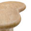 Table d'appoint en faux travertin Elowen