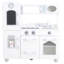 Teamson Kids Retro Wooden Play Kitchen with Chalkboard, Pretend Icemaker & Accessories-24337797