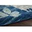 Tapis bleu à motif floral Leeming-1606308304