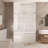 Frameless Shower Door 56-60 "W X 60" H, 1/4 "(6 Mm) Clear Tempered Glass, Explosion Proof Film, Stainless Steel Handle-123117952