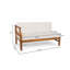 Canapé modulaire d'extérieur en bois d'acacia avec coussins Trishul-71690313