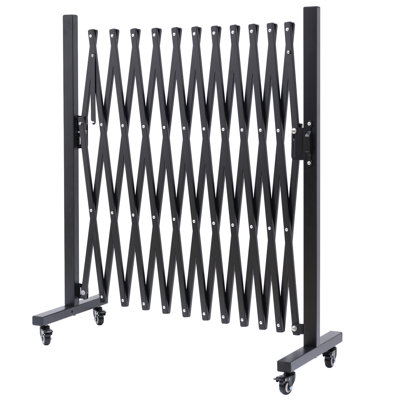 Barrière portative avec roulettes