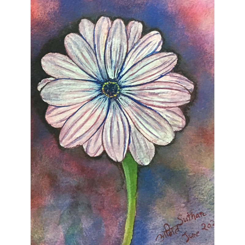 Belle fleur | Peinture à l'aquarelle | Par Amit Suthar