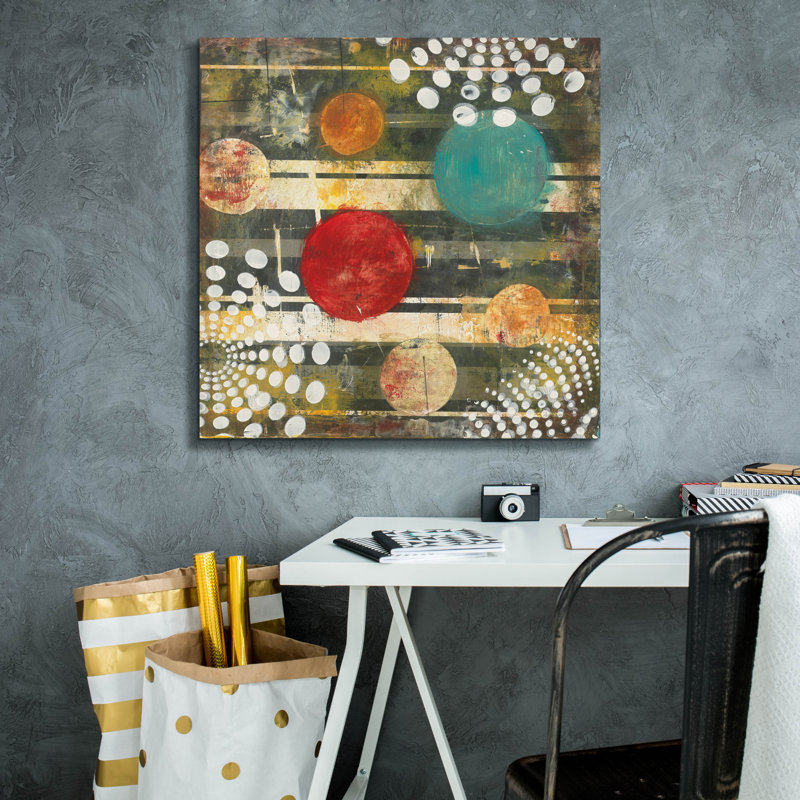 Ivy Bronx 'Recap 1 Abstract' by Cheryl Warrick Wall Art, 26" H x 26" W