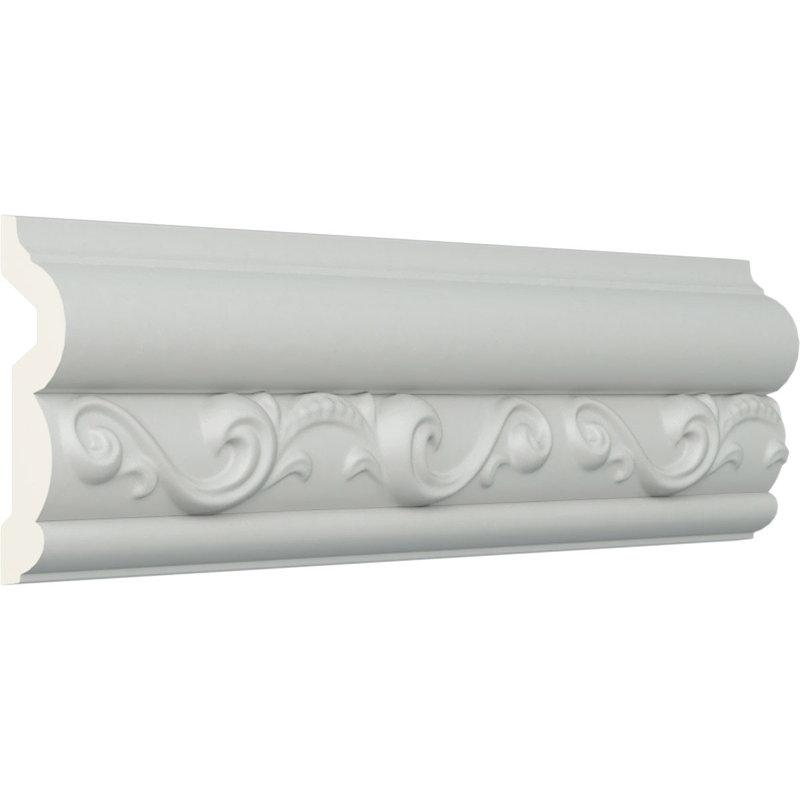 Endurathane Caputo Chair Rail, 3 1/8"H x 7/8"P x 94 1/2"L, (5 7/8"Repeat), Factory Primed