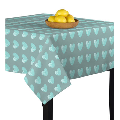 Carncolp Geometric Square Valentine's Day Tablecloth