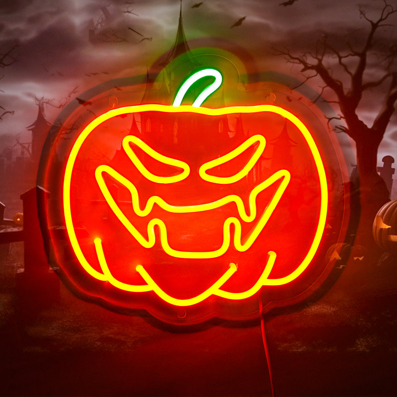 Enseigne néon 11 "Led Pumpkin