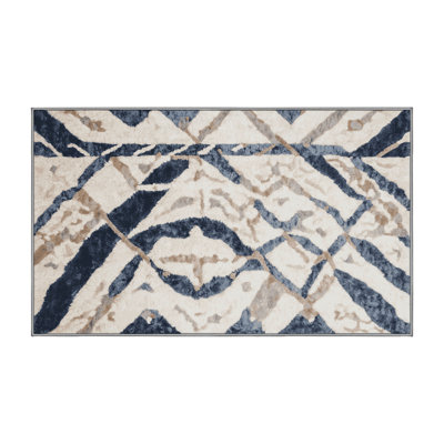 Tapis gris lavable à la machine