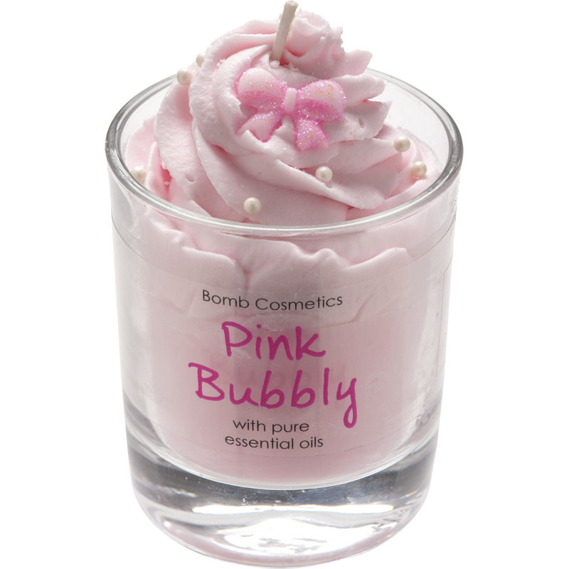 Pink Bubbly Cocktail Scented Jar Candle
