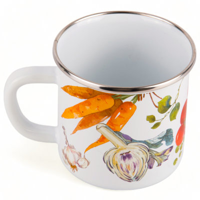Italian Garden Enamelware Camping Mug