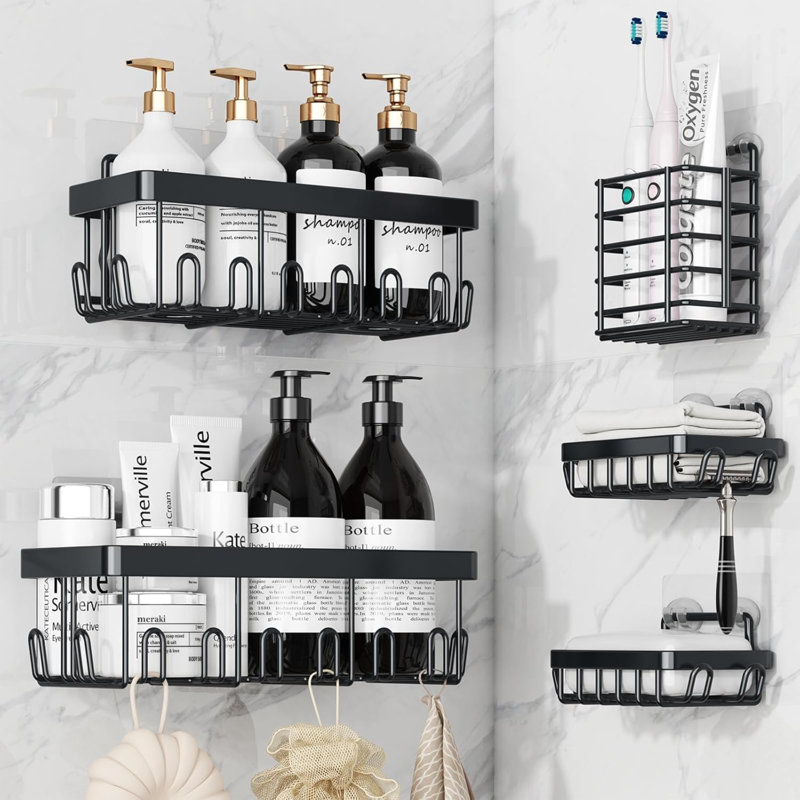 Adhesive Stainless Steel Shower Caddy