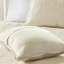 Courtepointe 3 pièces double / grand, conception festonnée, housse en microfibre, bordure réversible pour accessoire de chambre à coucher moderne, rembourrage en coton, lavable à la machine, procurant un sommeil confortable et élégant-129125044-129125047