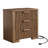 3-Drawer 23.6''W Night Stand with Built-In Outlets, Modern Fluted Bed Side Table-515922726-508427243
