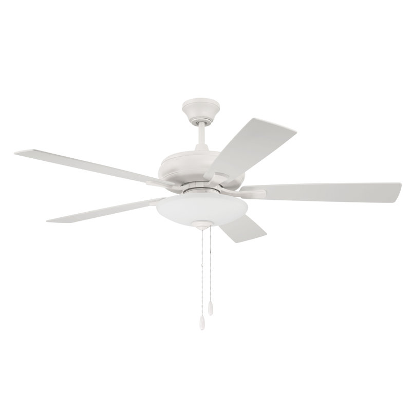 Craftmade Eos 3 Light Ceiling Fan, White, White