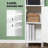 Freestanding Bathroom Storage Tower with Mirror and Adjustable Shelves