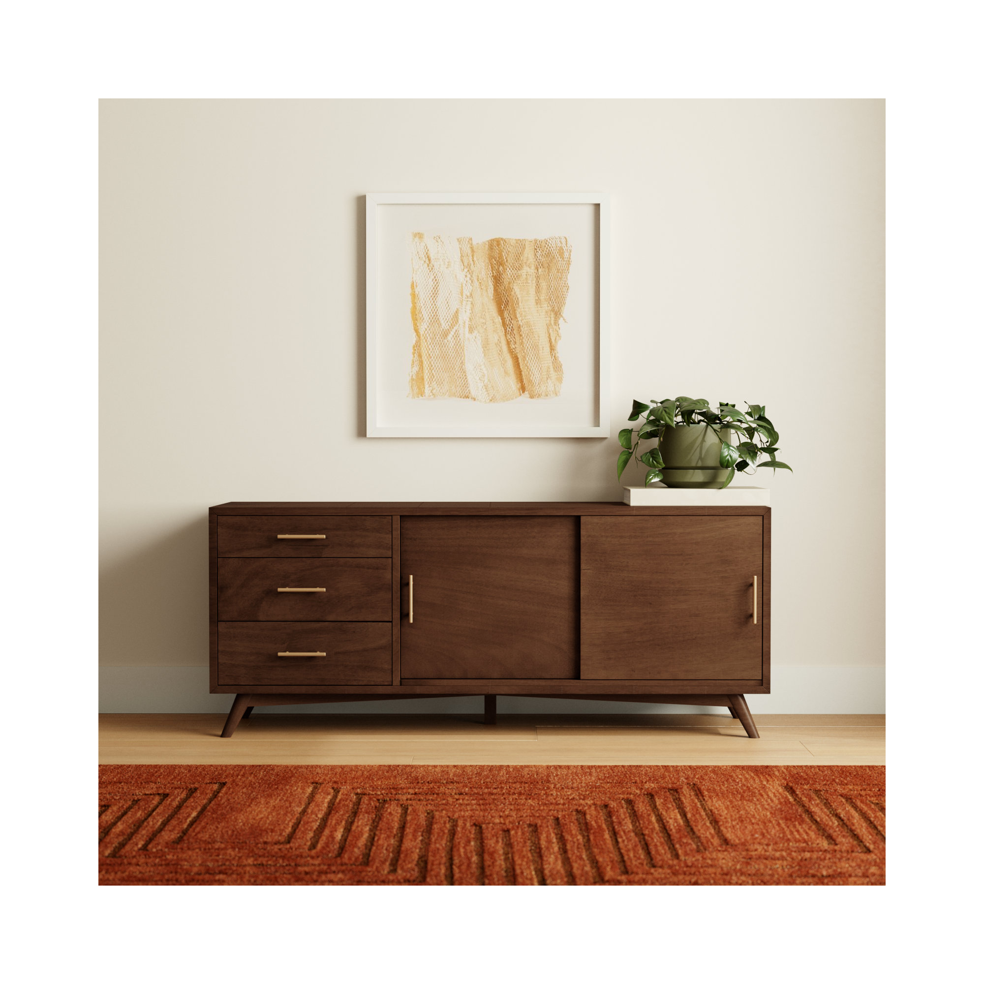 Williams 64" Media Console, Walnut