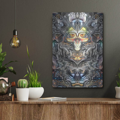 Bungalow Rose 'Chromocranial Urn' by Pedro Gavidia, Metal Wall Art,