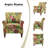 Asul 30'' W Traditional Upholstered Armchair with Nailhead Trim-367544657