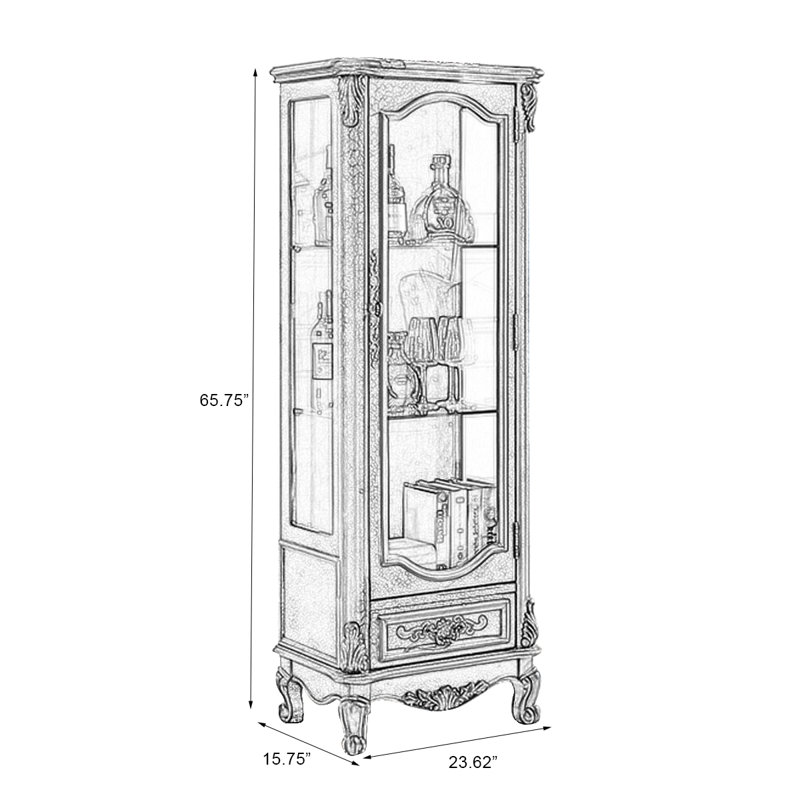 Bleu massif + bois manufacturé + vitrines, Bleu