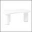 Table basse 44 po x 25,9 po facile à assembler avec plateau de 1,5 po d'épaisseur, parfaite pour les espaces de vie modernes et élégants-595798849