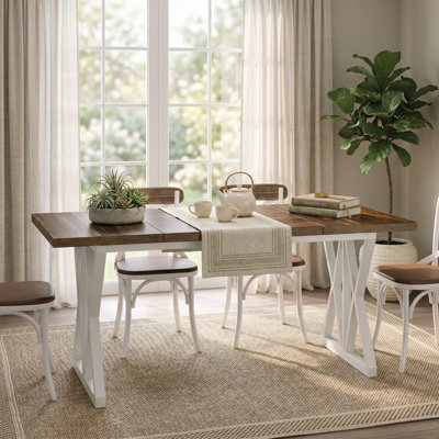 Metal Base Dining Table