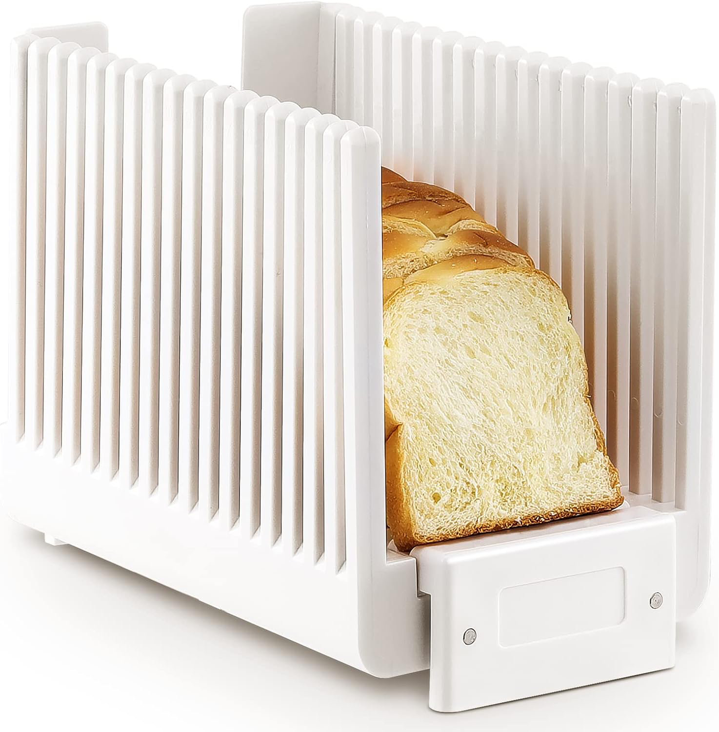 Plastic Bread Slicer for Homemade Bagel Loaf/Toast, Foldable Bread