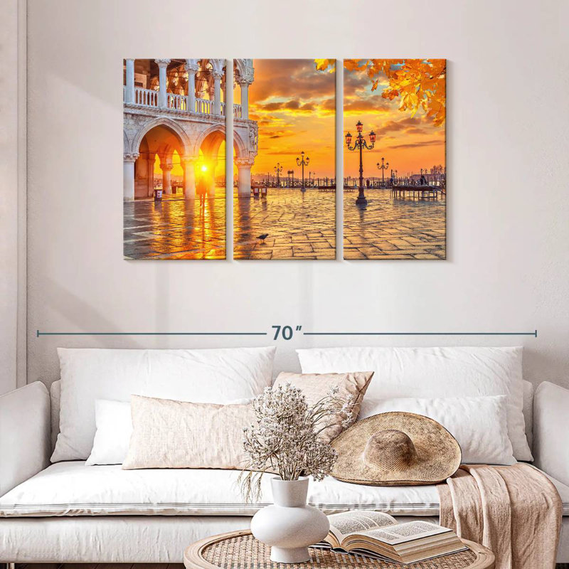 Sebbie Piazza Di San Marco, H 28 po x l 45 po