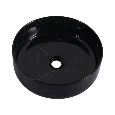 Ceramic Round Above Counter Bathroom Sink Art Basin