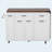 102.3" Kitchen Island with Extendable Dining Table, Kitchen Rolling Island Cart with Trash Storage Cabinet, 3-Tier Pull-Out Spice Rack, Mobile Island Table on Wheels for Kitchen, Dining Room,White-128964657