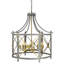 Rosette 8 - Light Lantern Drum Chandelier