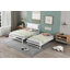Lit double en bois avec lit gigogne réglable Blondena-1563092850