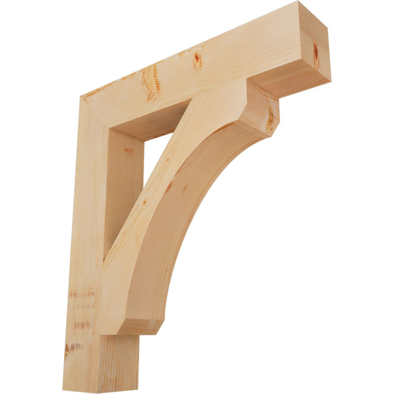 Support l 5 pi x P 32 po x H 36 po Leg Douglas, Sapin de Douglas, Lisse, H 36 po x l 5,5 po x P 32 po