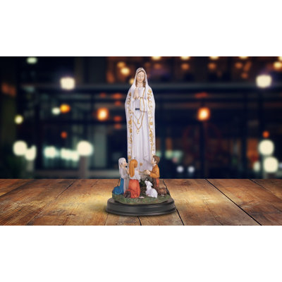 12"H Our Lady of Fatima Holy Figurine Unique Gifts