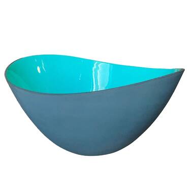 Highland Dunes Benevides Glass Salad Bowl