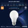 Luxrite A19 LED Light Bulb CRI90, 5CCT Selectable 2700K-5000K, Dimmable, Standard LED Light Bulbs, E26 Title CA20, ETL Listed 48 Pack