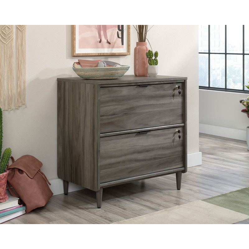 Armoire d'appoint Jeyhan, Noir, Gris