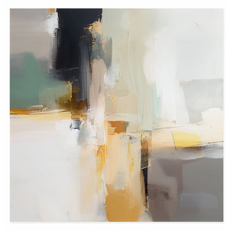 «Abstract Transitional Abstract V», reproduction d'art non encadrée, H 16 po x l 16 po