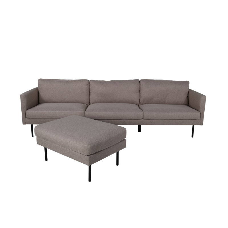 Davanee 4 Seater Large Corner Sofa , Brown