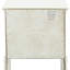 La table de chevet de chambre à coucher blanche, 5 tiroirs, crée une table de chevet blanche chaleureuse, ajoute une touche de classe à