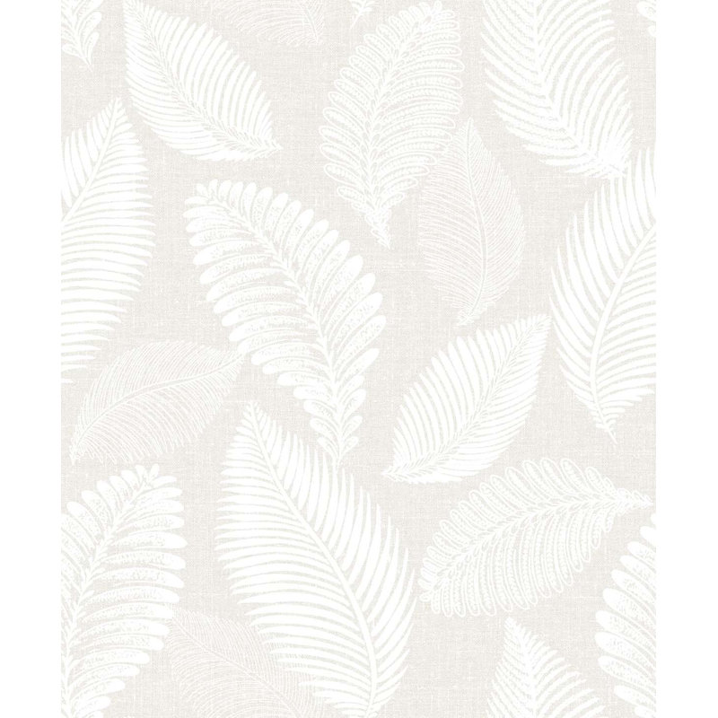Rouleau de papier peint L 33 pi x l 20,9 po Alizah, Lin frais