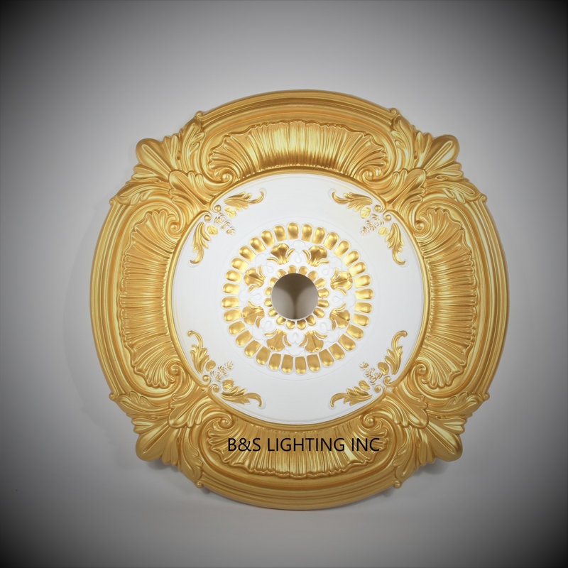 Ceiling Medallion, 4" H x 26" W x 26" D