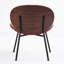 Chaise de style Mid-Century, dossier confortable, structure en noyer, s'adapte à l'espace de vie principal, 14,1 po Chaise moderne à largeur de paquet, éponge haute, apparence élégante, décoration intérieure-611023225
