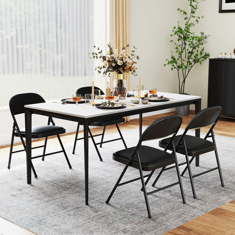 Chaises pliantes 6 pièces Gymax