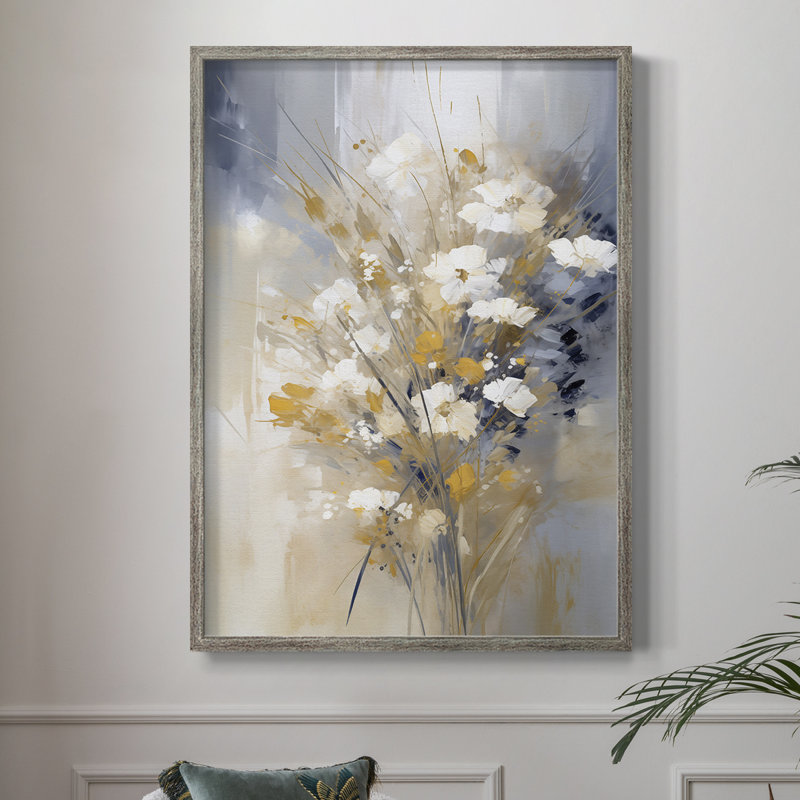 Reproduction encadrée FLORAL Series CECXIV - bois massif, H 30 po x l 24 po