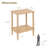 Small End Table, Couch Side Table With 2-Tier Storage Shelf, Wood Coffee Table For Bedroom, Living Room, Small Spaces(Rustic Walnut)