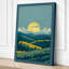 Golden Sun Over Fields Minimalist 1 Piece Wrapped Canvas Wall Art-1031117383-1031117401