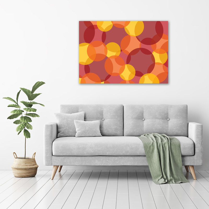 Colored Circles - Wrapped Canvas Print