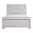 Glamorous Design 1Pc Bed Button-Tufted LED Headboard Faux Alligator Embossed Textured Panels Bed