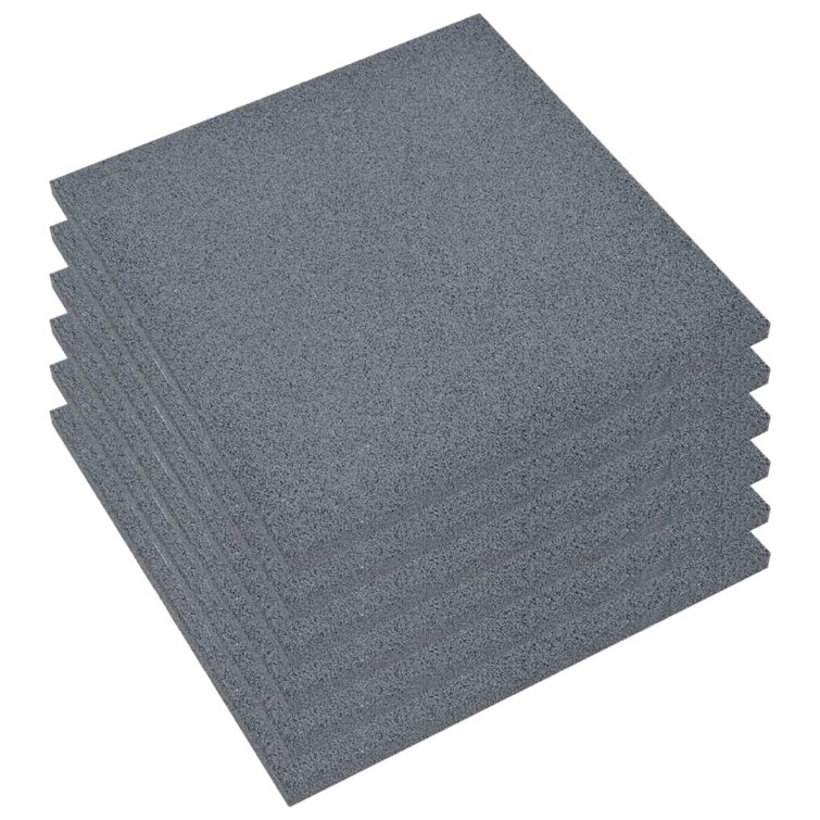 50x50 cm Rubber Tile in Gray