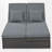 47.22" Wide Wicker Outdoor Patio Daybed-894542540-894542539
